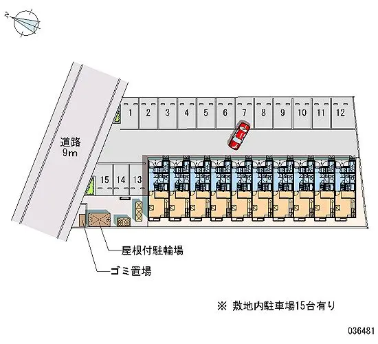 ★手数料０円★太田市藤阿久町 月極駐車場